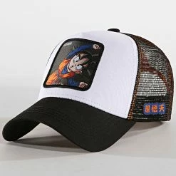 Sortie ⭐ Casquette Trucker Goten Noir Blanc de Capslab 🌟