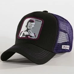 Offres 🔥 Casquette Trucker Frieza Noir Violet de Capslab 😀