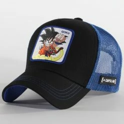 De gros 👏 Casquette Trucker Goku 2 CL-DB1-1 Noir Bleu de Capslab 🤩