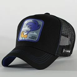 Vente flash 😉 Casquette Trucker Road Runner Bleu Noir de Capslab ⭐