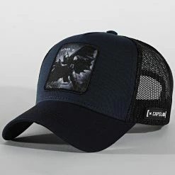 Nouveau 🥰 Casquette Trucker Batman Bleu Marine de Capslab 🛒