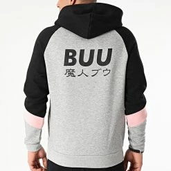 Promo 😍 Sweat Capuche Buu Gris Chiné Noir de Capslab ✨ -PromosCapslab Magasin capslab 246771 CL DBZ 1 SW BUU 20210114T101658 04