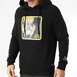 Meilleure vente 😀 Sweat Capuche Majin Vegeta 3 Noir de Capslab 🌟