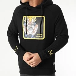 Meilleure vente 😀 Sweat Capuche Majin Vegeta 3 Noir de Capslab 🌟 -PromosCapslab Magasin capslab 246777 CL DBZ 1 SW VGM3 20210114T101113 03