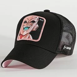 Grosses soldes ⌛ Casquette Trucker Enfant Buu Noir de Capslab 🌟