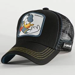 Coupon ⭐ Casquette Trucker Enfant Donald Noir Bleu de Capslab ✔️