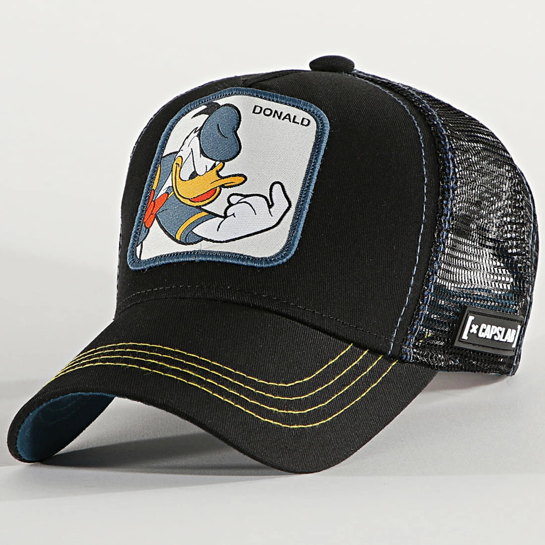 Coupon ⭐ Casquette Trucker Enfant Donald Noir Bleu de Capslab ✔️ 1 Coupon ⭐ Casquette Trucker Enfant Donald Noir Bleu de Capslab ✔️