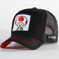 Meilleure affaire 🤩 Casquette Trucker Toad Noir de Capslab 👍