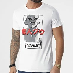 Offres 🎉 Tee 👚 Shirt Buu Blanc de Capslab ❤️