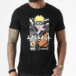 Offres 👍 Tee 👕 Shirt Naruto Noir de Capslab 👍 -PromosCapslab Magasin capslab 296393 CL NS 1 TSC NAR 20211228T161746 03
