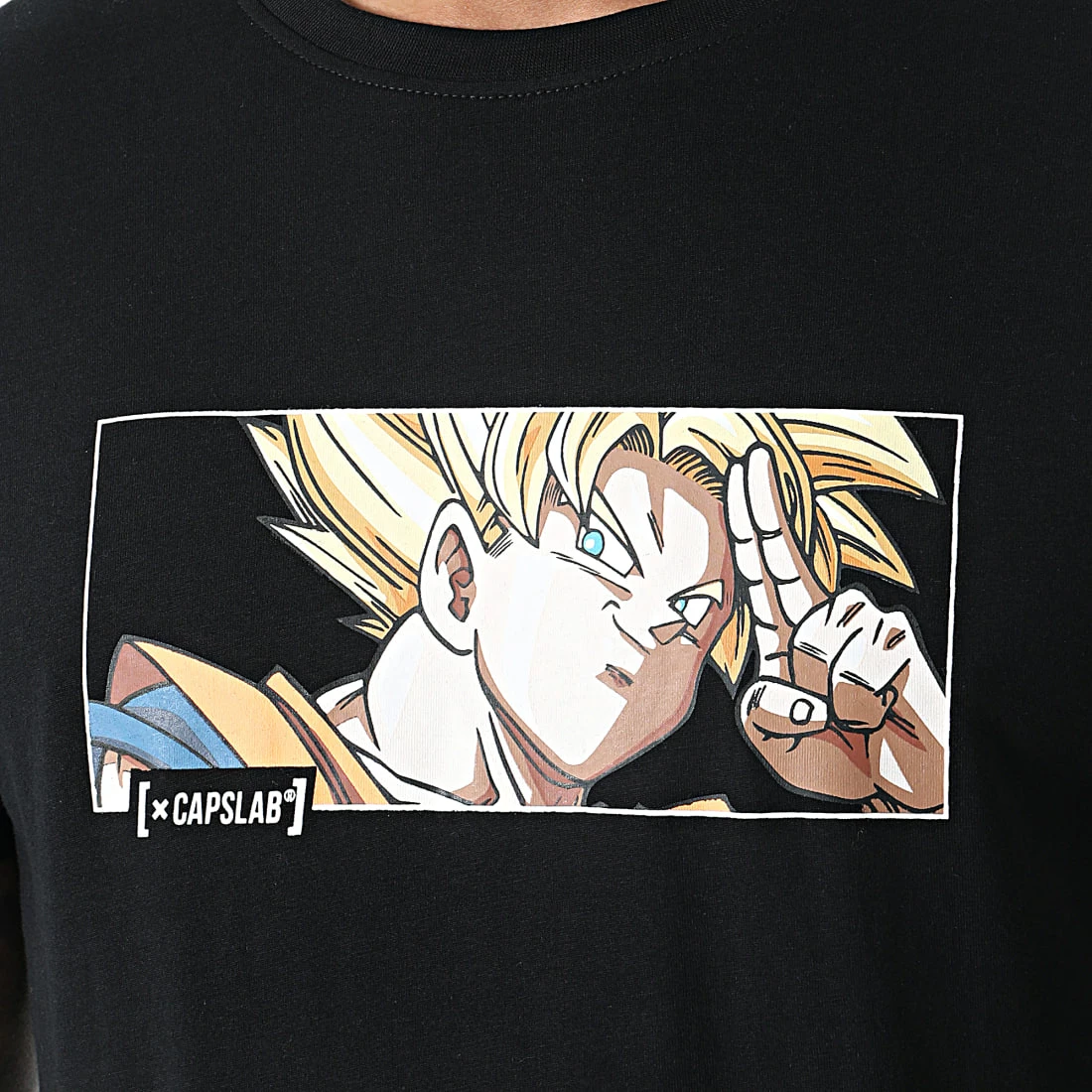 Vente flash 🎁 Tee 👚 Shirt Goku Saiyan Noir de Capslab ✔️ 2 Vente flash 🎁 Tee 👚 Shirt Goku Saiyan Noir de Capslab ✔️ – Image 2