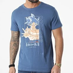 Meilleure affaire 💯 Tee 👕 Shirt Goku ULT1 Bleu Clair de Capslab 🌟