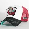 Promo 😉 Casquette Trucker Bulma Rouge Noir de Capslab ✔️