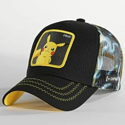 Tout neuf 😉 Casquette Trucker Pika Noir de Capslab 🌟