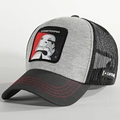 Sortie 🎁 Casquette Trucker Stormtrooper Noir Gris Chiné de Capslab 😍