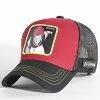 Sortie 🧨 Casquette Trucker Hisoka Noir Bordeaux de Capslab 🤩