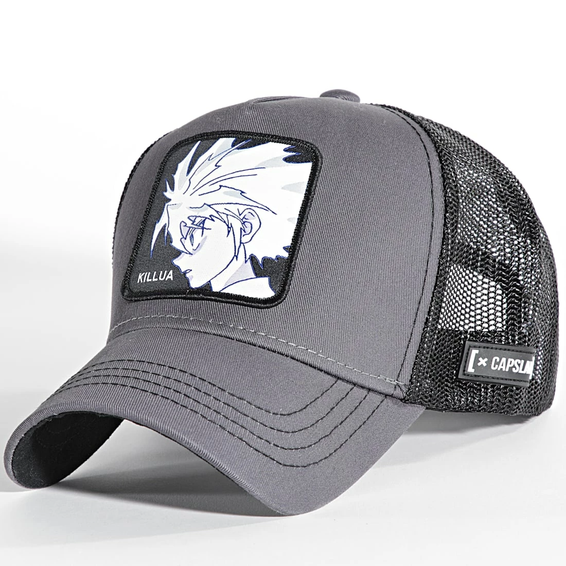 De gros 🔥 Casquette Trucker Killua Noir Gris de Capslab 🤩 1 De gros 🔥 Casquette Trucker Killua Noir Gris de Capslab 🤩