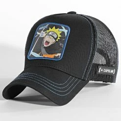 De gros 🌟 Casquette Trucker Naruto Noir de Capslab 🥰