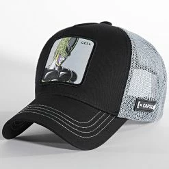 Vente flash 🎉 Casquette Trucker Cell Gris Noir de Capslab ⌛