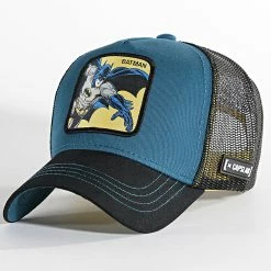 Meilleur prix 💯 Casquette Trucker Batman Turquoise Noir de Capslab ⭐