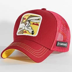 Budget 🎉 Casquette Trucker Coyote Bordeaux de Capslab 🧨