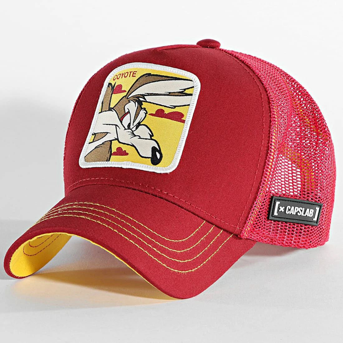 Budget 🎉 Casquette Trucker Coyote Bordeaux de Capslab 🧨 1 Budget 🎉 Casquette Trucker Coyote Bordeaux de Capslab 🧨
