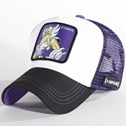 Nouveau 😍 Casquette Trucker Cygnus Violet Blanc de Capslab 😉