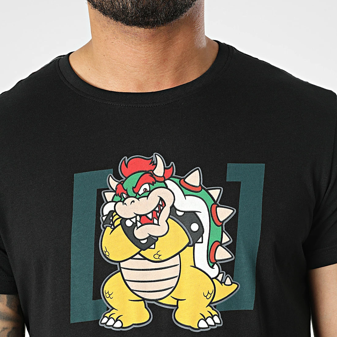 Remise 👍 Tee 👕 Shirt A Bandes BOW2 Noir de Capslab ✨ 2 Remise 👍 Tee 👕 Shirt A Bandes BOW2 Noir de Capslab ✨ – Image 2