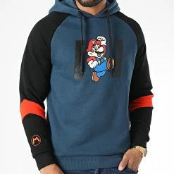 Acheter 🧨 Sweat Capuche Super Mario Bleu Marine Noir de Capslab 🔥 -PromosCapslab Magasin capslab 333637 CL SMB 1 SW MAR 20220824T160242 03