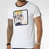 Vente flash 💯 Tee 👕 Shirt A Bandes Majin Vegeta Blanc de Capslab 🎁