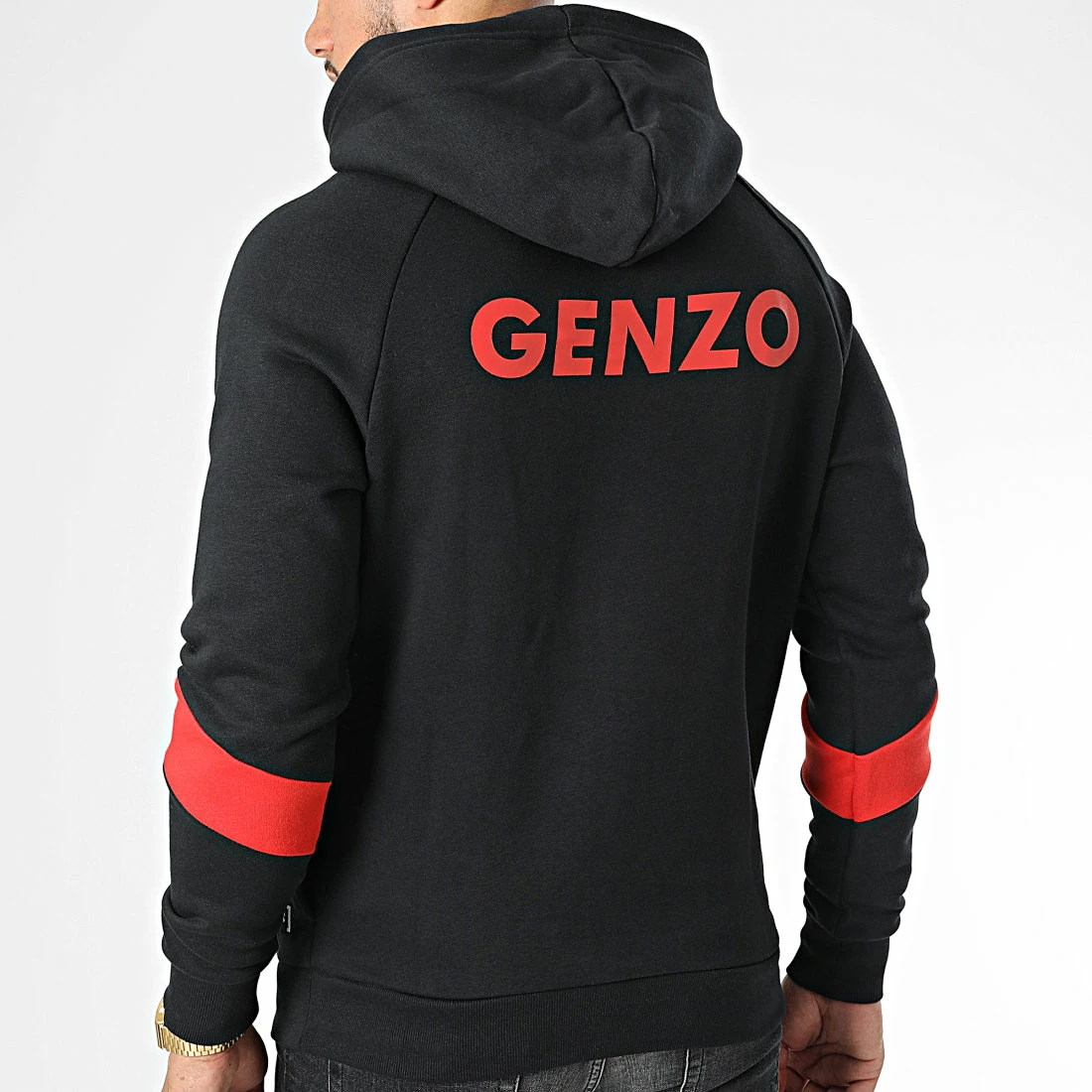 Acheter đ Sweat Capuche Genzo Noir de Capslab â 4 Acheter đ Sweat Capuche Genzo Noir de Capslab â â Image 4