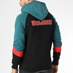 Meilleure affaire ❤️ Sweat Capuche Bowser Noir Bleu Marine de Capslab 😀 -PromosCapslab Magasin capslab 333655 CL SMB 1 SW BOW 20220824T161024 04