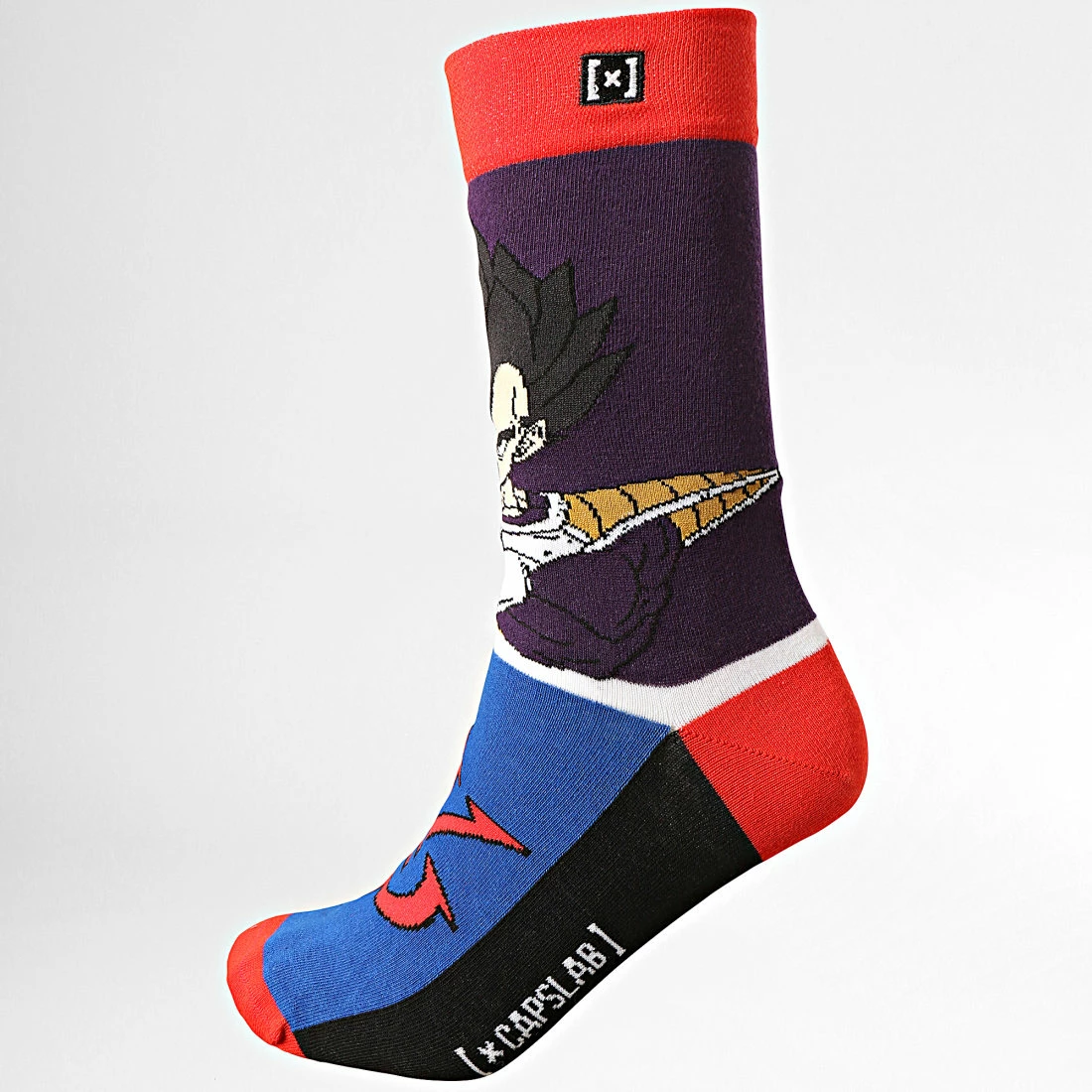 Bon marché 😍 Paire De Chaussettes Vegeta Noir Violet de Capslab ❤️ 4 Bon marché 😍 Paire De Chaussettes Vegeta Noir Violet de Capslab ❤️ – Image 4
