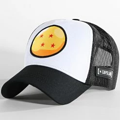 De gros 🔥 Casquette Trucker Dragon Ball Noir Blanc de Capslab 😀