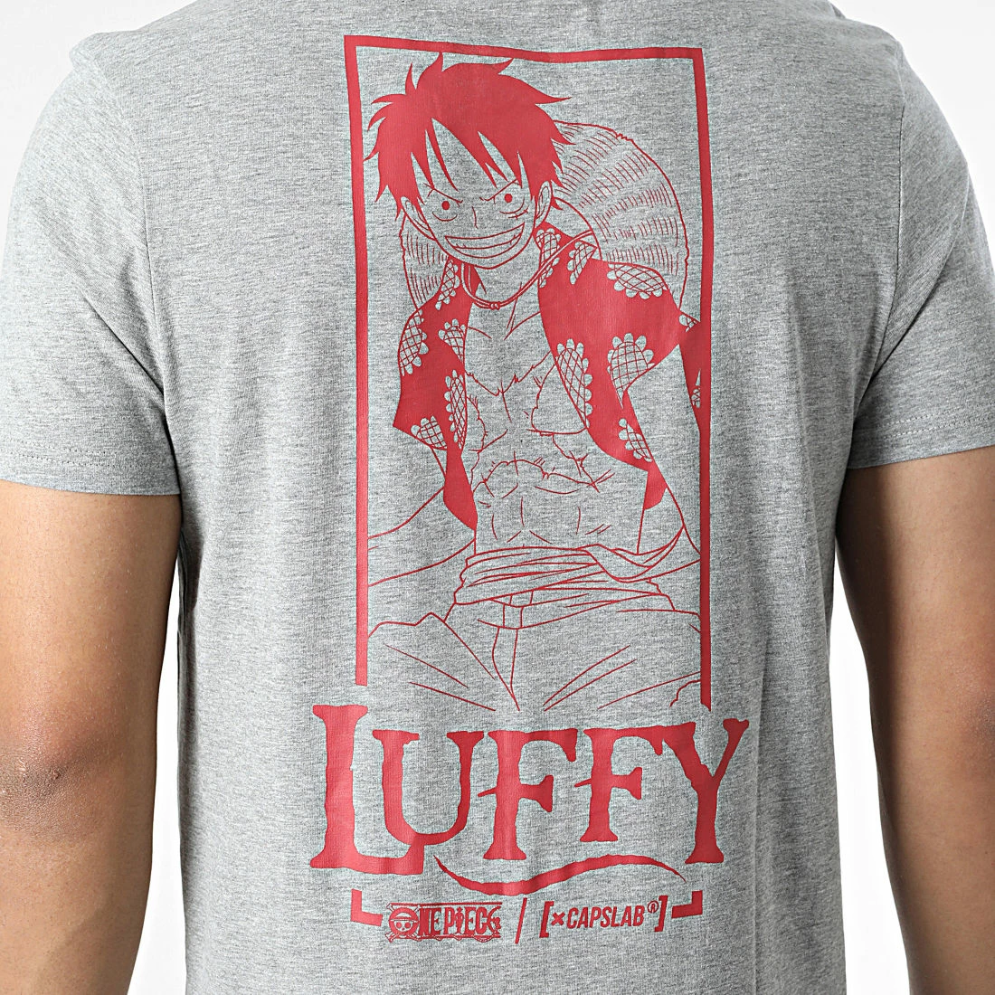 Meilleure affaire ❤️ Tee 👚 Shirt Luffy CL-0P1-1-TSC-LUF2 Gris Chiné de Capslab ✨ 2 Meilleure affaire ❤️ Tee 👚 Shirt Luffy CL-0P1-1-TSC-LUF2 Gris Chiné de Capslab ✨ – Image 2