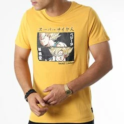Bon marché 🥰 Tee 👚 Shirt CL-DBZ4-1-TSC-DUA2 Jaune de Capslab 🎉 -PromosCapslab Magasin capslab 337877 CL DBZ4 1 TSC DUA2 20220920T154955 03