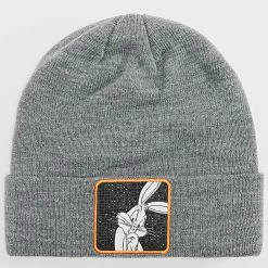 Meilleur prix 😉 Bonnet Bugs Gris Chiné de Capslab 🛒