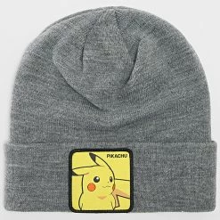 Promo 🥰 Bonnet Pikachu Gris Chiné de Capslab 🔥