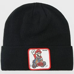 Meilleure affaire ✔️ Bonnet Mario Noir de Capslab 🤩