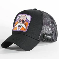De gros 🧨 Casquette Trucker Kame Noir de Capslab 🥰