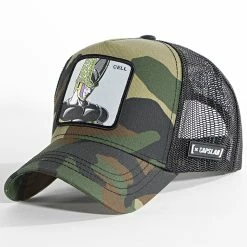 Meilleur prix 😍 Casquette Trucker Cell Vert Kaki Camouflage de Capslab 🎉