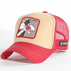 Coupon 😍 Casquette Trucker Gros Minet Rouge de Capslab 🥰
