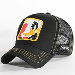 Tout neuf 🔥 Casquette Trucker Daffy Duck Noir de Capslab 🌟