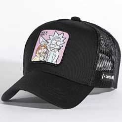 Sortie 🛒 Casquette Rick Et Morty Noir de Capslab 😍