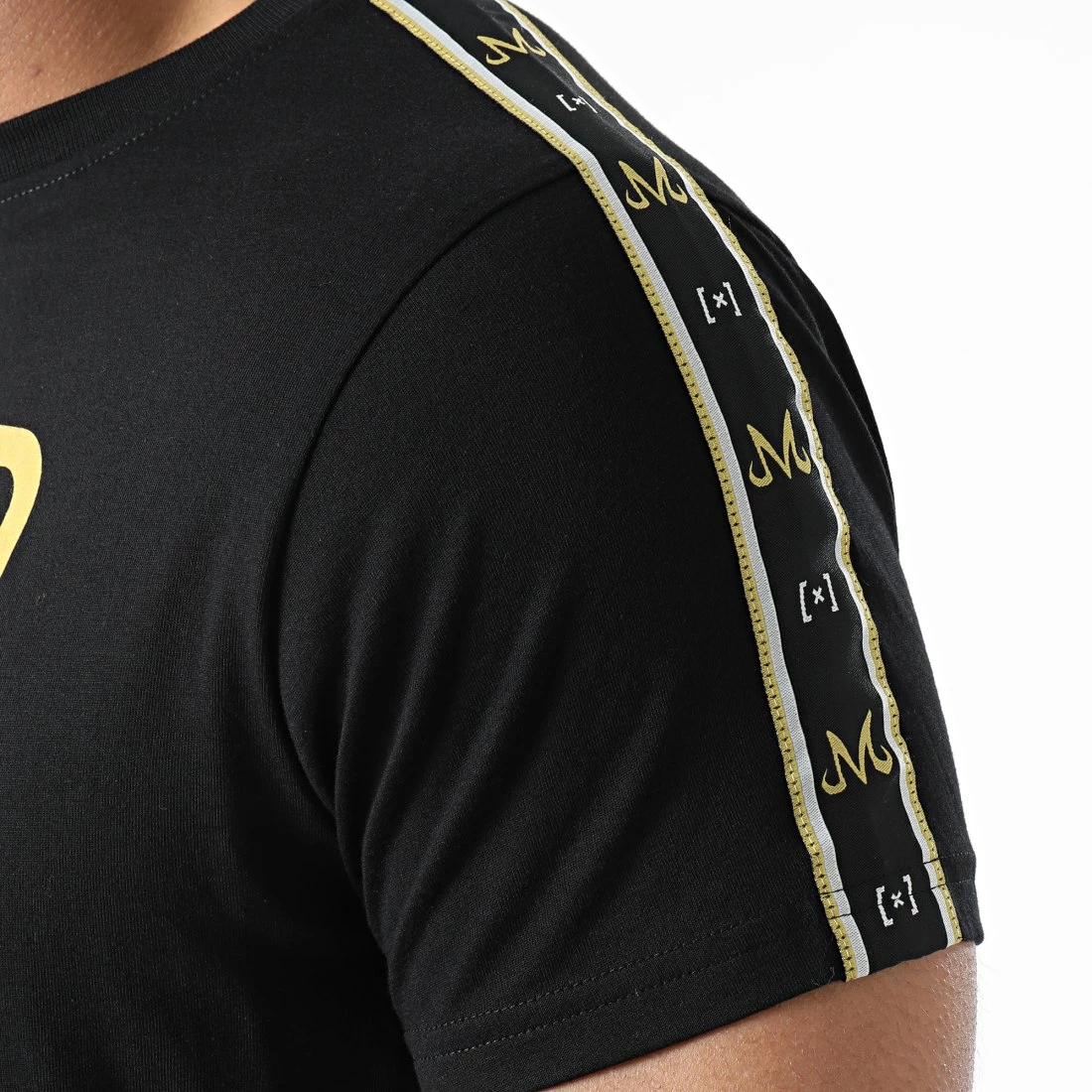 Budget 🛒 Tee 👕 Shirt A Bandes Majin Vegeta VGM2 Noir de Capslab 🥰 2 Budget 🛒 Tee 👕 Shirt A Bandes Majin Vegeta VGM2 Noir de Capslab 🥰 – Image 2